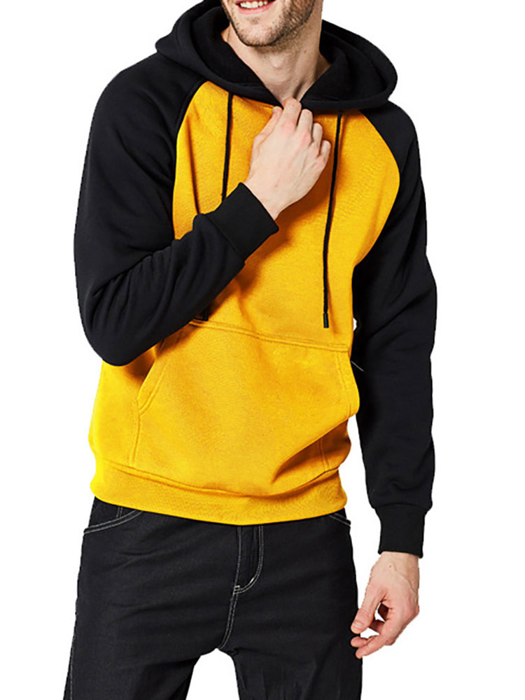 Streetwear Patchwork Hoodie Men Hip Hop Hooded Solid Slim Fit Casual Hoody Mens Hoodies Sweatshirts EU Size B0717 210518