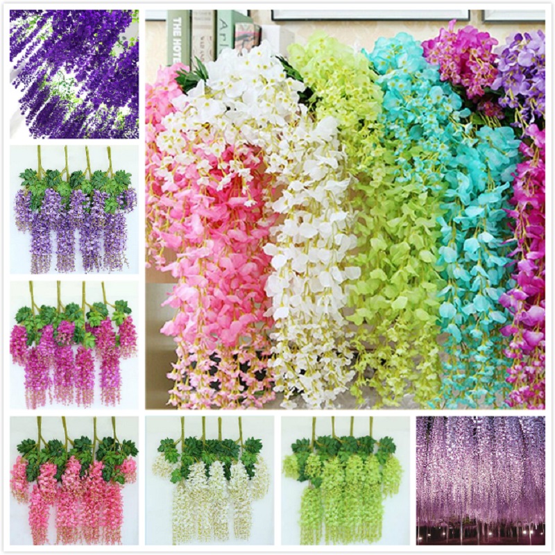 110 cm Artificial Flowers Silk Wisteria Fake Garden Hanging Flower Plant Vine Home Wedding Party Event Decor s, Pink
110 cm Artificial Flowers Silk Wisteria Fake Garden Hanging Flower Plant Vine Home Wedding Party Event Decor s, Pink