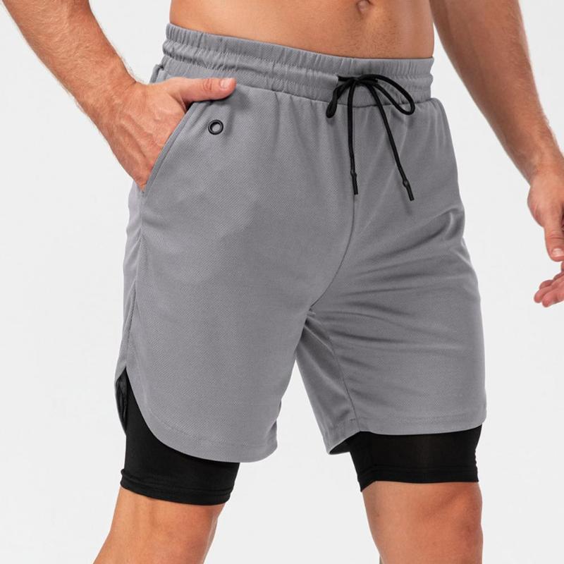 Men's Shorts Sport Stretchy Double Layers Quick Drying Running For Mens Gym Men Gyms Short Pants, White;black
Men's Shorts Sport Stretchy Double Layers Quick Drying Running For Mens Gym Men Gyms Short Pants, White;black