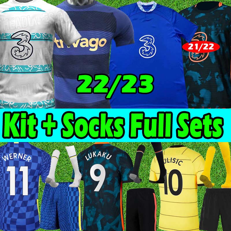 LUKAKU 21/22 CFC soccer jerseys fans player version champions limited-edition HAVERTZ KANTE WERNER PULISIC ZIYECH MOUNT 2021 2022 kit+socks full sets football shirt, 21 22 3rd palyer
LUKAKU 21/22 CFC soccer jerseys fans player version champions limited-edition HAVERTZ KANTE WERNER PULISIC ZIYECH MOUNT 2021 2022 kit+socks full sets football shirt, 21 22 3rd palyer