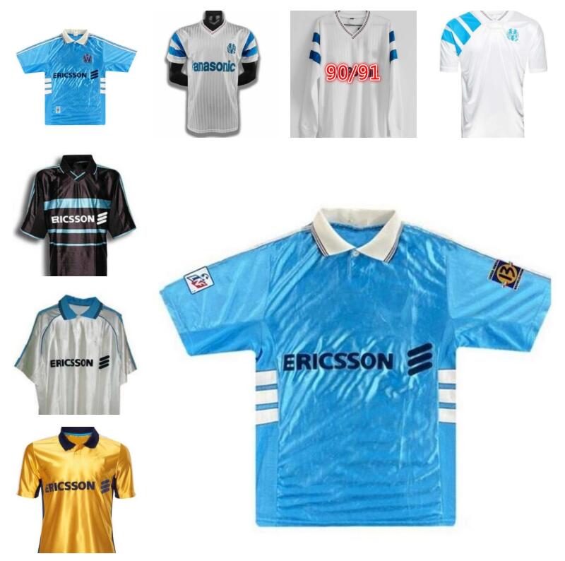 1998 1999 2000 Olympique de Marseille retro soccer jersey 98 99 Pires Maurice Blanc Ravanelli DE LA PENA Gallas classic vintage football shirt, Ivory
1998 1999 2000 Olympique de Marseille retro soccer jersey 98 99 Pires Maurice Blanc Ravanelli DE LA PENA Gallas classic vintage football shirt, Ivory