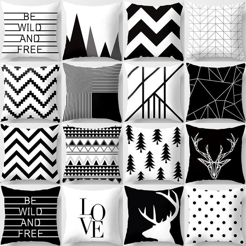 Party Decoration Black And White Cushion Cover For Holiday Pillow Case Soft Home Decor DIY Accessories
Party Decoration Black And White Cushion Cover For Holiday Pillow Case Soft Home Decor DIY Accessories
