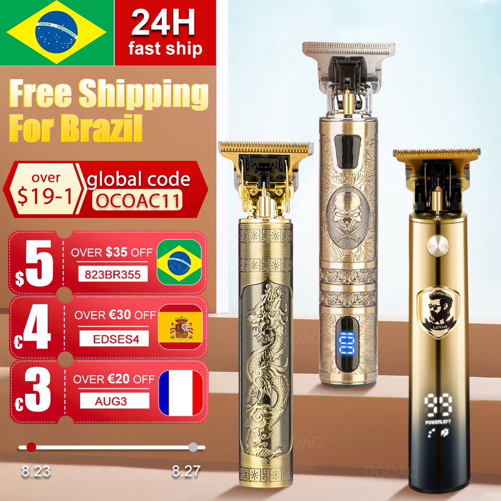 LCD Hair Clippers Professional Hair Cutting Machine Hair Beard Trimmer For Men Barber Shop Electric Shaving T-Outliner Men
LCD Hair Clippers Professional Hair Cutting Machine Hair Beard Trimmer For Men Barber Shop Electric Shaving T-Outliner Men