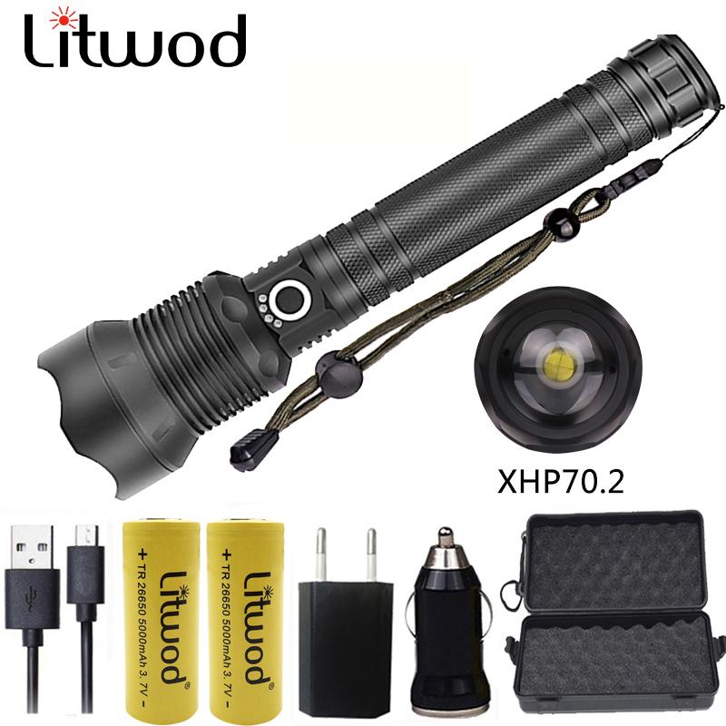 Litwod Z201282 CREE XLamp XHP70.2 High Powerful Tactical Torch Light 26650&18650 Battery Lantern Camping Adventure Flashlights To Torches
Litwod Z201282 CREE XLamp XHP70.2 High Powerful Tactical Torch Light 26650&18650 Battery Lantern Camping Adventure Flashlights To Torches