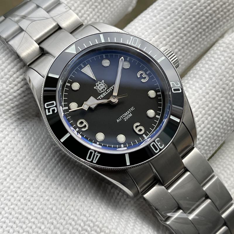 Steeldive Men's Automatic Watch SD1958 Black Dial Sapphire Ceramic Bezel 20ATM Water Resistance NH35 Mechanical Movement Watches Wristwatche, Green dial
Steeldive Men's Automatic Watch SD1958 Black Dial Sapphire Ceramic Bezel 20ATM Water Resistance NH35 Mechanical Movement Watches Wristwatche, Green dial