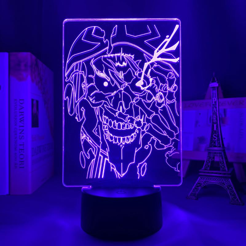 

Night Lights Overlord Ainz Ooal Gown Anime Led Light For Bedroom Decor Nightlight Kids Birthday Gift Manga Room Table 3d Lamp