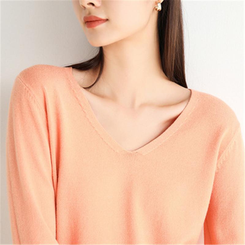 Women's Sweaters Female Sweater Shirt Fall Thin Jumpers V-neck Short Casual Ladies Pullovers Fashion Tops Knitted Cashmere, White;black 
Women's Sweaters Female Sweater Shirt Fall Thin Jumpers V-neck Short Casual Ladies Pullovers Fashion Tops Knitted Cashmere, White;black