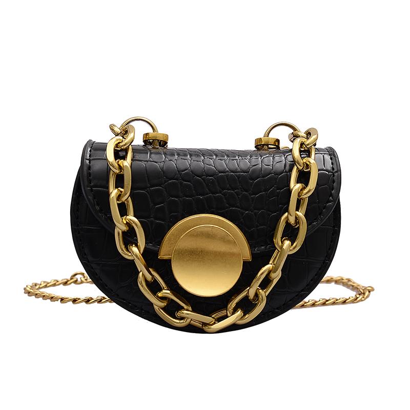 Evening Bags Luxury Designer Handbag Fashion Alligator Summer Chain Leather Lady Shoulder Messenger Crossbody Purse Mini Bag Sac A Main, Black 
Evening Bags Luxury Designer Handbag Fashion Alligator Summer Chain Leather Lady Shoulder Messenger Crossbody Purse Mini Bag Sac A Main, Black