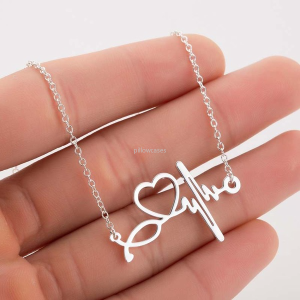 Stainless Steel Echoscope Heart Pendant Necklaces Silver Gold chains Women Necklace Fashion Jewelry Will and Sandy
Stainless Steel Echoscope Heart Pendant Necklaces Silver Gold chains Women Necklace Fashion Jewelry Will and Sandy