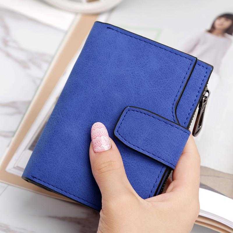 Women Fashion Coin Change Purses Purse Money Bag Small Wallet Female Zipper PU Leather Wallets Girls Short Card Holder