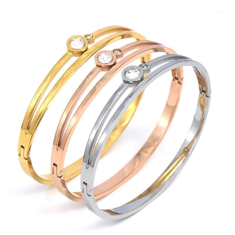 Silver Rose Gold Stainless Steel Open Cuff Design Bracelets & Bangles Fashion Brand Women Crystal For Wedding Gift Bangle
Silver Rose Gold Stainless Steel Open Cuff Design Bracelets & Bangles Fashion Brand Women Crystal For Wedding Gift Bangle