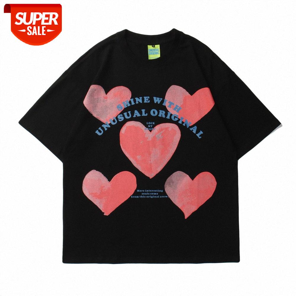 Street flow love printing short-sleeved t-shirt men's bf wind loose round neck five-point sleeve #GP6W, White;black
Street flow love printing short-sleeved t-shirt men's bf wind loose round neck five-point sleeve #GP6W, White;black
