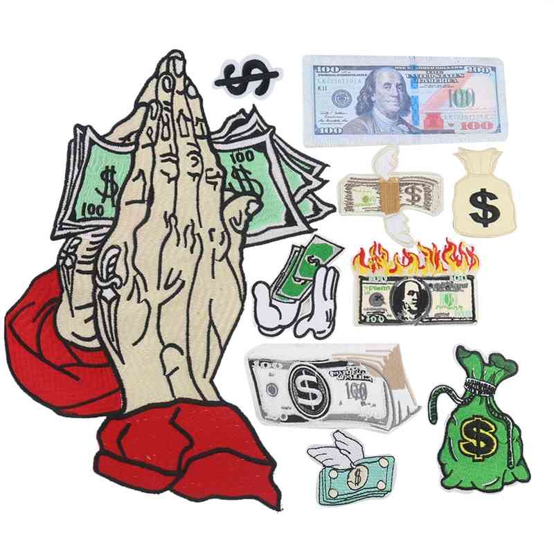 Personalized chapter wings US dollar embroidered cloth paste printing back glue children's clothing accessories patch
Personalized chapter wings US dollar embroidered cloth paste printing back glue children's clothing accessories patch