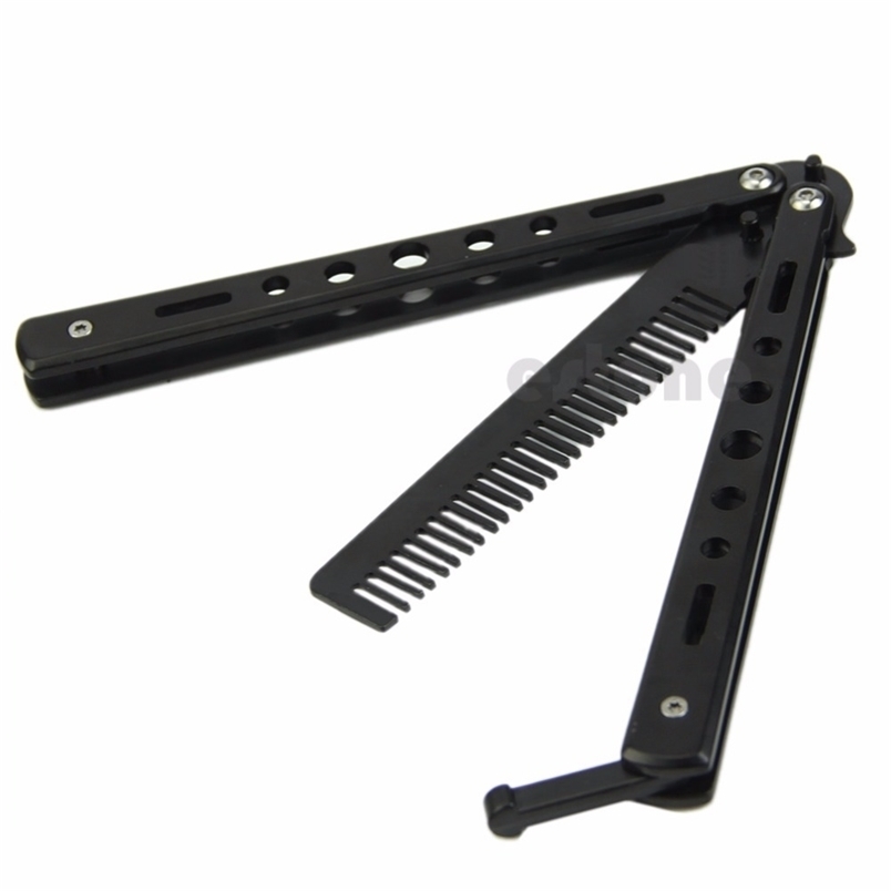 Metal Stainless Steel Practice Training Butterfly Balisong Style Knife Comb High Quality 220222
Metal Stainless Steel Practice Training Butterfly Balisong Style Knife Comb High Quality 220222