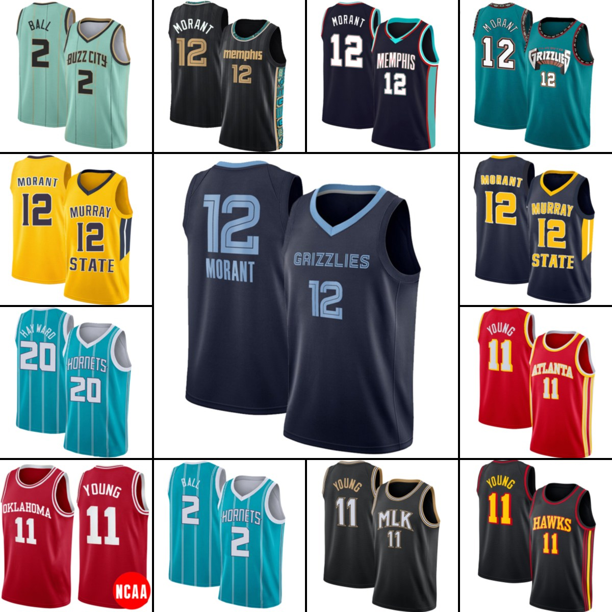 AtlantaHawksCharlotteHornetsMemphisGrizzlie LaMelo 2 Ball Ja 12 Morant Gordon 20 Hayward Basketball Jersey Trae 11 Young z1, Ncaa
AtlantaHawksCharlotteHornetsMemphisGrizzlie LaMelo 2 Ball Ja 12 Morant Gordon 20 Hayward Basketball Jersey Trae 11 Young z1, Ncaa