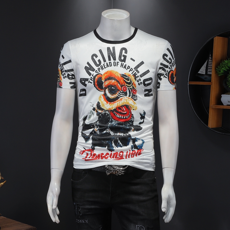 2022 summer new men's tops solid color short-sleeved round neck T-shirt mesh bottoming slim cotton fashion simple trendy letter printing undershirt, White
2022 summer new men's tops solid color short-sleeved round neck T-shirt mesh bottoming slim cotton fashion simple trendy letter printing undershirt, White