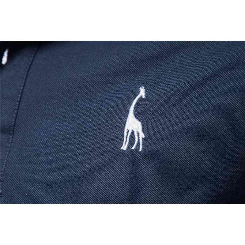 New Summer High Quality Men Polo Shirts Casual Business Social Short Sleeve Mens Shirts Stand Collar Embroidery Polo Shirt Men 210329