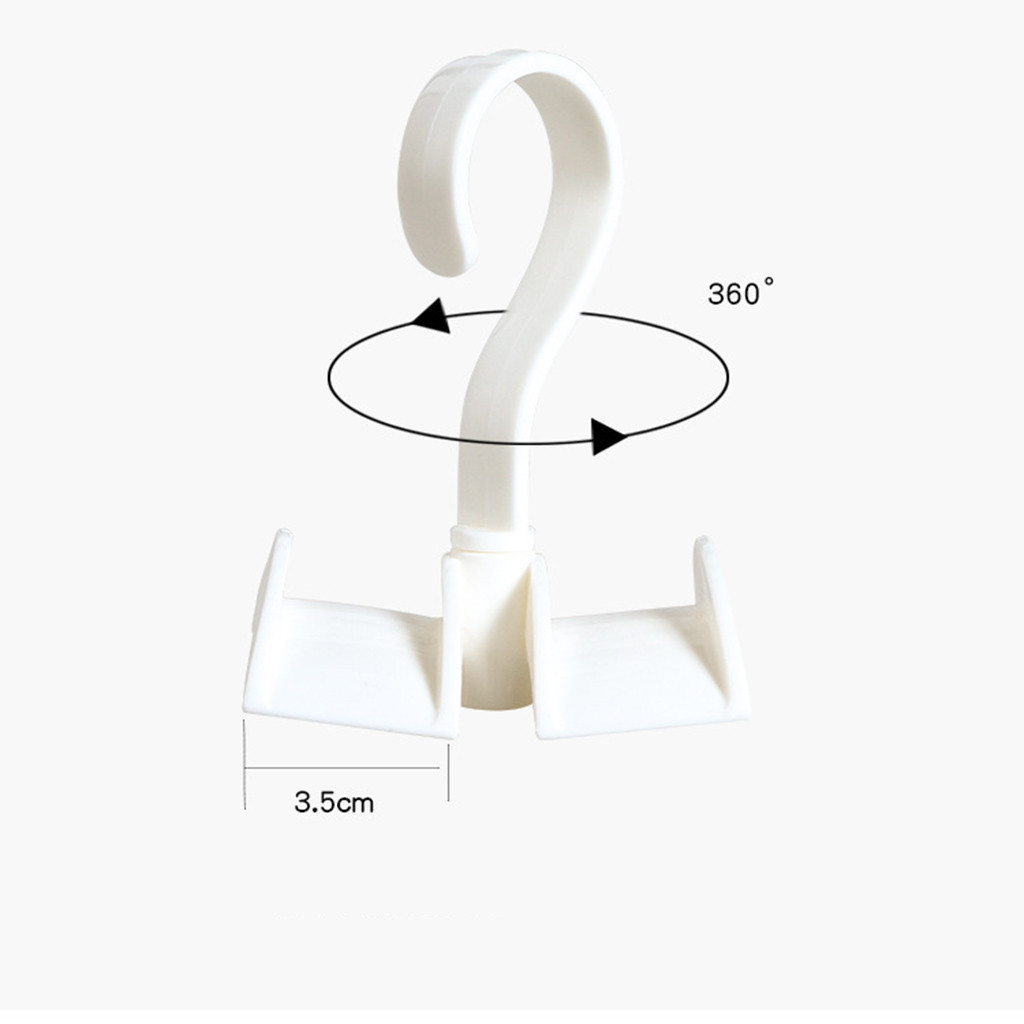 360 degrees of rotation cabinet storage hanger hanging rack holder hook enlarge double design hooks thicken material pp