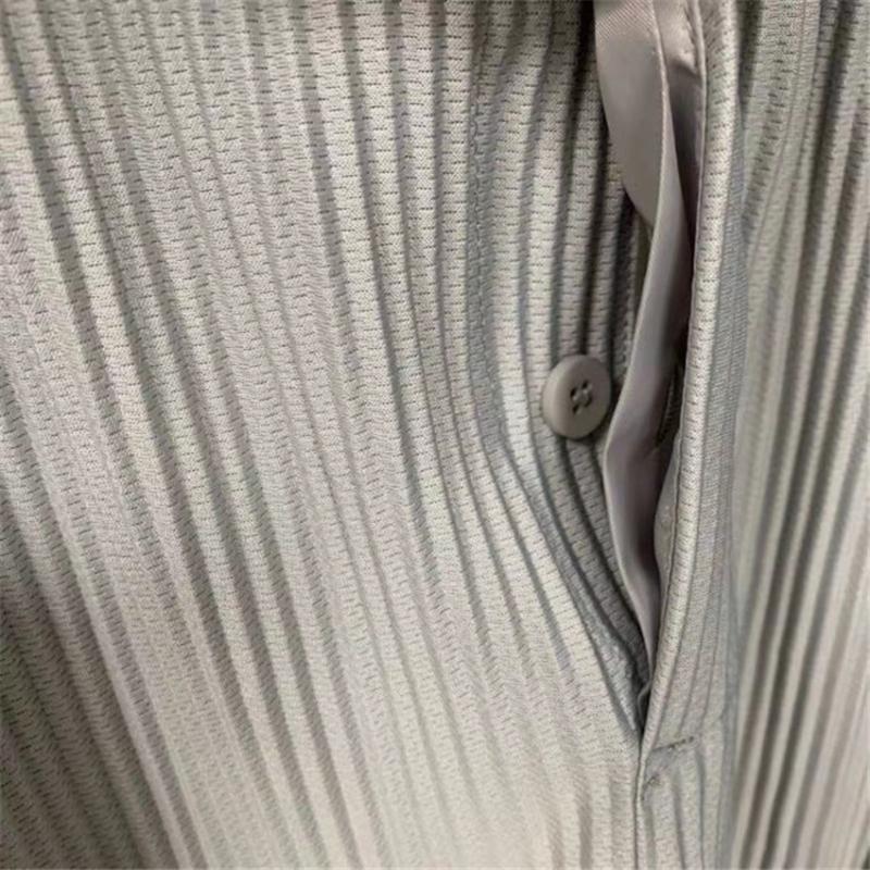 mens pants Solid Color Pleated PLISSE Sweatpants Men Women Joggers Drawstring HOMME Trousers Sweat