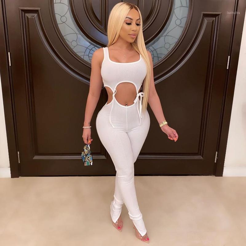 Women' Tracksuits 2021 Summer Women Jumpsuits Rompers Sleeveless Hollow Out Lace Up O-Neck Sexy Night Club Party Bandage One Piece Outfits, White
Women' Tracksuits 2021 Summer Women Jumpsuits Rompers Sleeveless Hollow Out Lace Up O-Neck Sexy Night Club Party Bandage One Piece Outfits, White