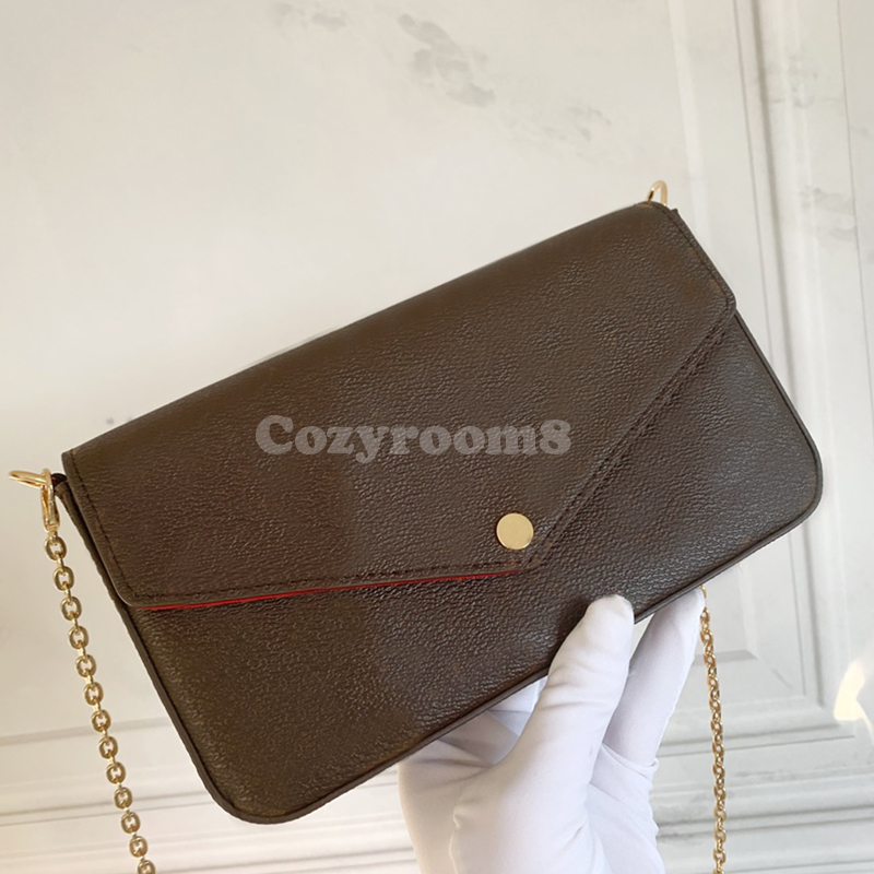 Luxury three-piece cross bag Fashion Women messenger Leather Bank Cardholder Wallet Original Box Top designer Shoulder Bag Date Code Series Wholesale
Luxury three-piece cross bag Fashion Women messenger Leather Bank Cardholder Wallet Original Box Top designer Shoulder Bag Date Code Series Wholesale