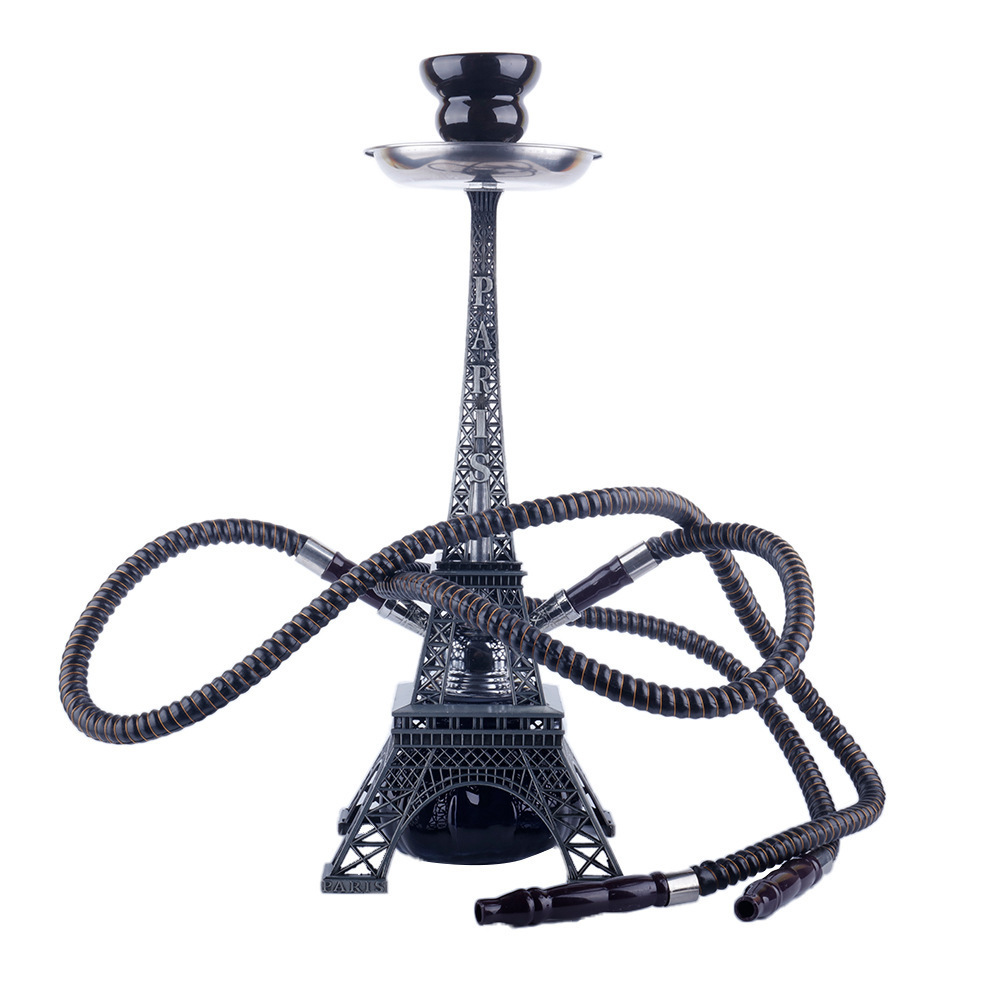 Arab Hookah Antique Eiffel Tower Shape with double pipe full set cigarette kettle Arabian smoking water pipe shisha silver red brown towers
Arab Hookah Antique Eiffel Tower Shape with double pipe full set cigarette kettle Arabian smoking water pipe shisha silver red brown towers