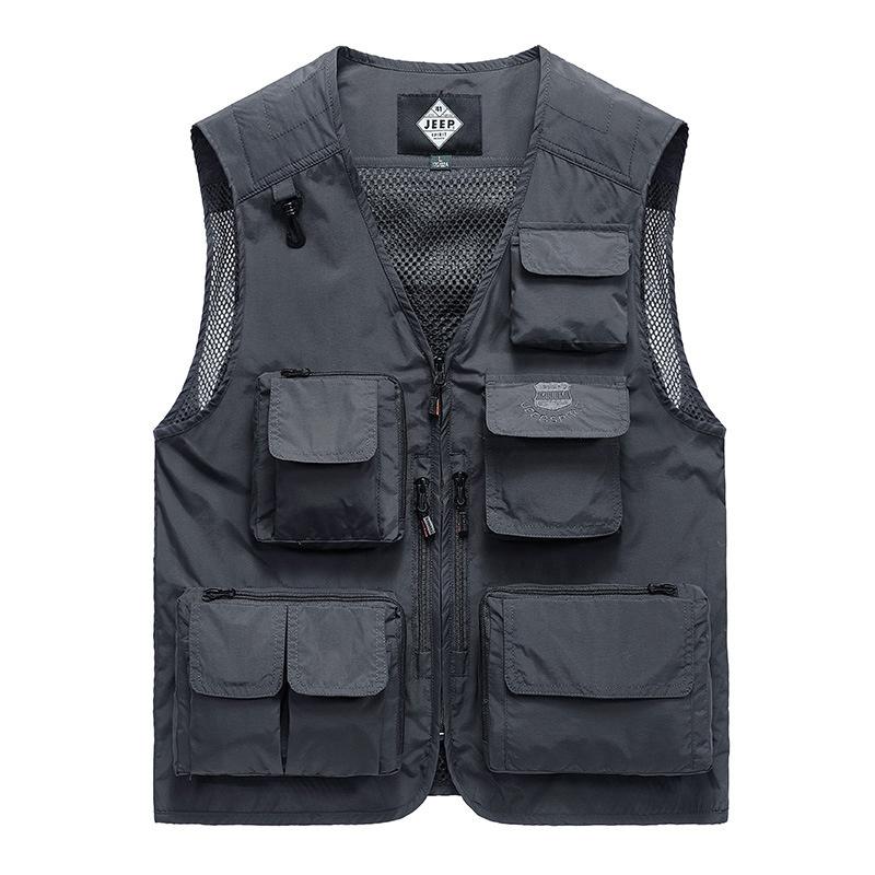 Men's Jackets Summer Waistcoat Men Multi-pocket Mesh Breathable Mens Sleeveless Pography Quick Dry Fishing Colete Masculino -6XL, Red
Men's Jackets Summer Waistcoat Men Multi-pocket Mesh Breathable Mens Sleeveless Pography Quick Dry Fishing Colete Masculino -6XL, Red