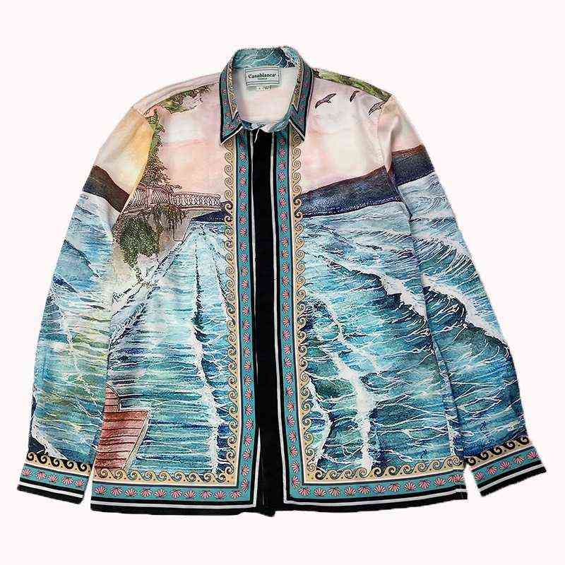 Casablanca sound of waves languid long sleeve top silk satin shirt, Picture color
Casablanca sound of waves languid long sleeve top silk satin shirt, Picture color