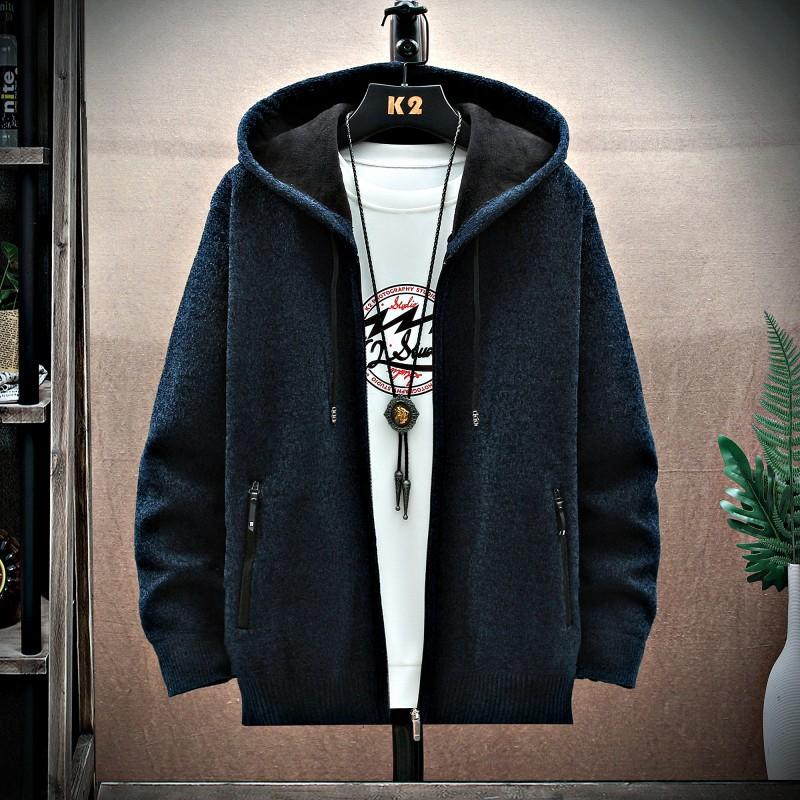 Men's Sweaters Winter Fleece Cardigan Men Hooded Knitted Sweater Coats Thick Knit Turn Down Collar Causal Mens Clothing, White;black
Men's Sweaters Winter Fleece Cardigan Men Hooded Knitted Sweater Coats Thick Knit Turn Down Collar Causal Mens Clothing, White;black