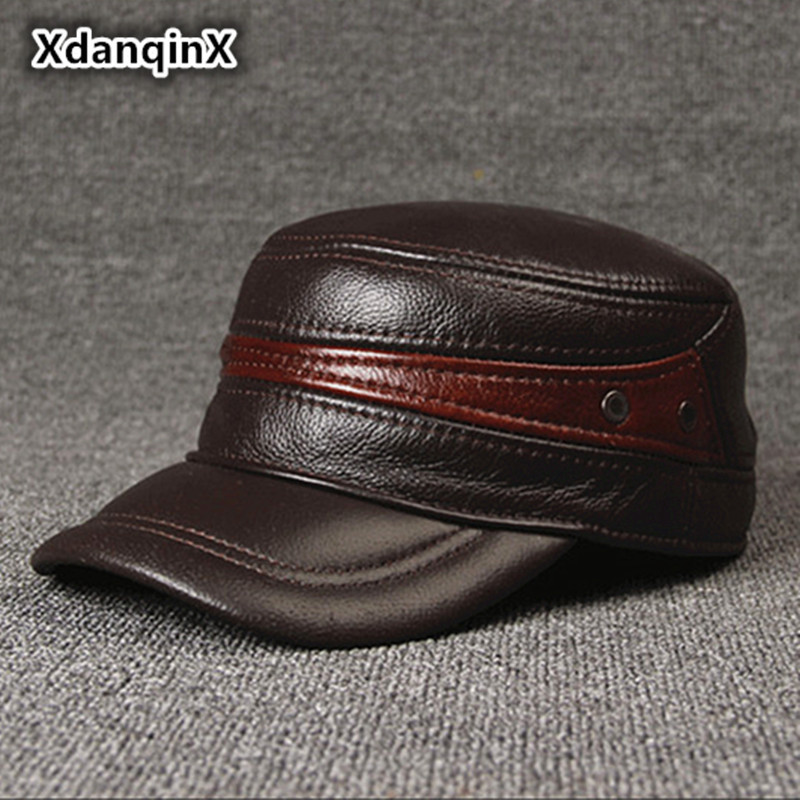 Adjustable Size Leather Baseball Cap Men's Winter Hat New Thicker Warm Cowhide Simple Fashion Male Bone Snapback Dad's Hats, Blue;gray
Adjustable Size Leather Baseball Cap Men's Winter Hat New Thicker Warm Cowhide Simple Fashion Male Bone Snapback Dad's Hats, Blue;gray