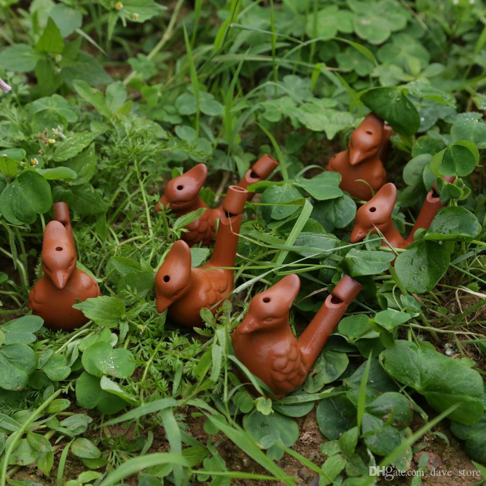 Ceramic Water Bird Novelty Items Whistle Cardinal Vintage Style Water Warbler With loop Educational Musical Instrument Christmas Birthday Gift
