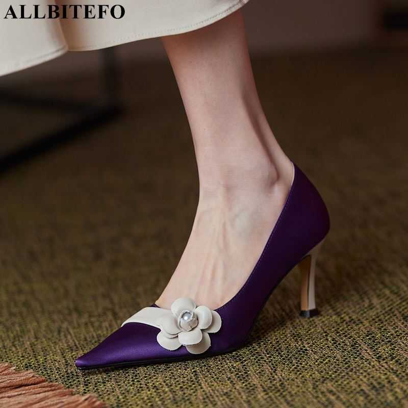 ALLBITEFO flower design real silk high heels sheepskin insole fashion sexy women heels high heel shoes party wedding shoes 210611, As picture
ALLBITEFO flower design real silk high heels sheepskin insole fashion sexy women heels high heel shoes party wedding shoes 210611, As picture
