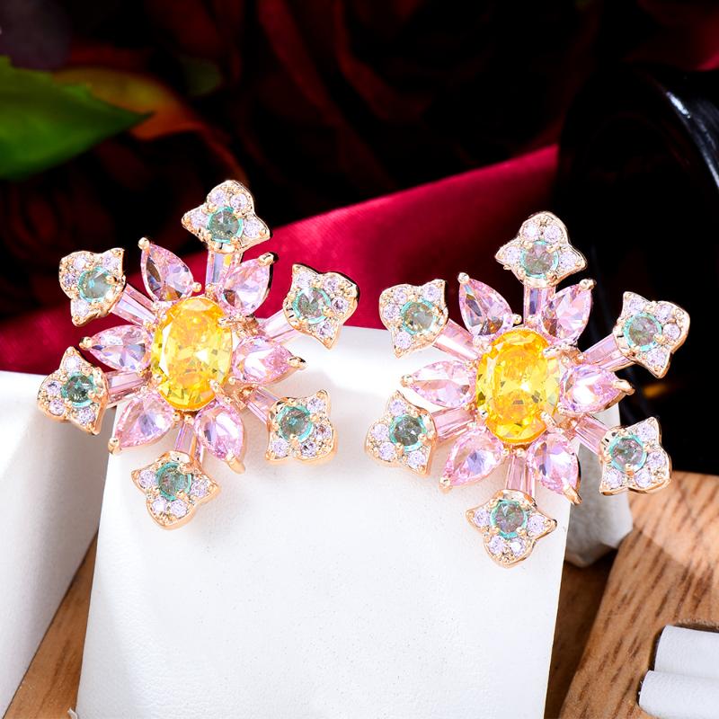 Stud Blachette 2021 Fashion Jewelry High Quality Exquisite Snowflake Zircon Earrings Women's Party Daily Anniversary Accessories, Golden;silver
Stud Blachette 2021 Fashion Jewelry High Quality Exquisite Snowflake Zircon Earrings Women's Party Daily Anniversary Accessories, Golden;silver
