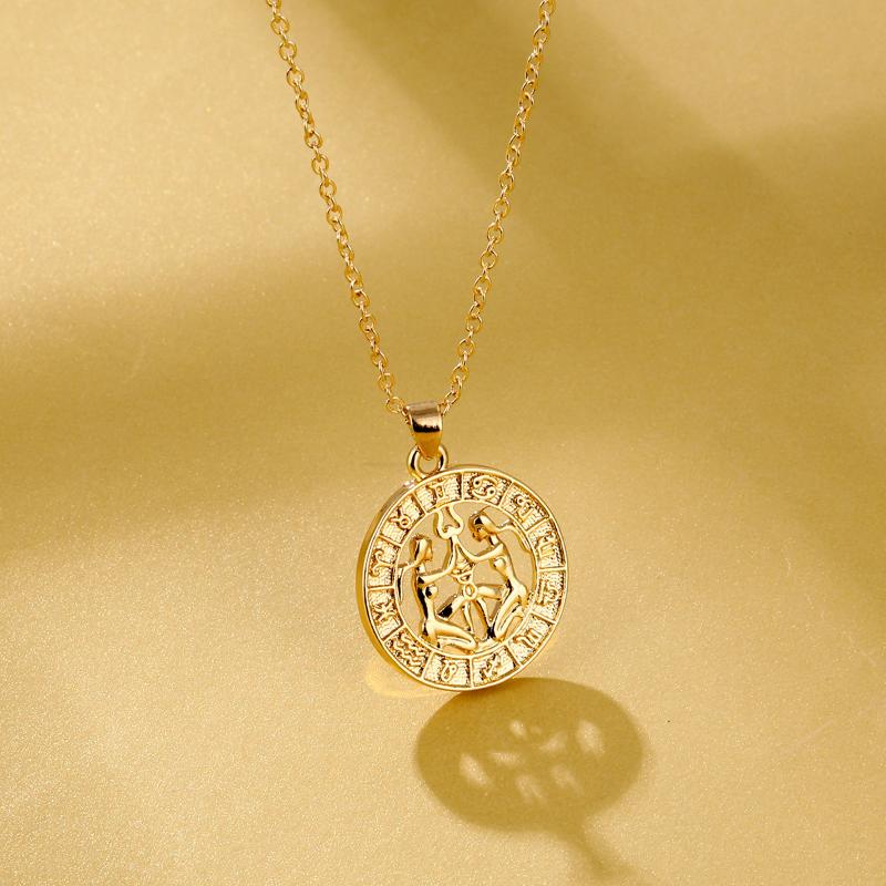 Pendant Necklaces 12 Constellation Necklace Simple Gold Color Preserving Hollow Retro Twelve Embossed, Silver
Pendant Necklaces 12 Constellation Necklace Simple Gold Color Preserving Hollow Retro Twelve Embossed, Silver
