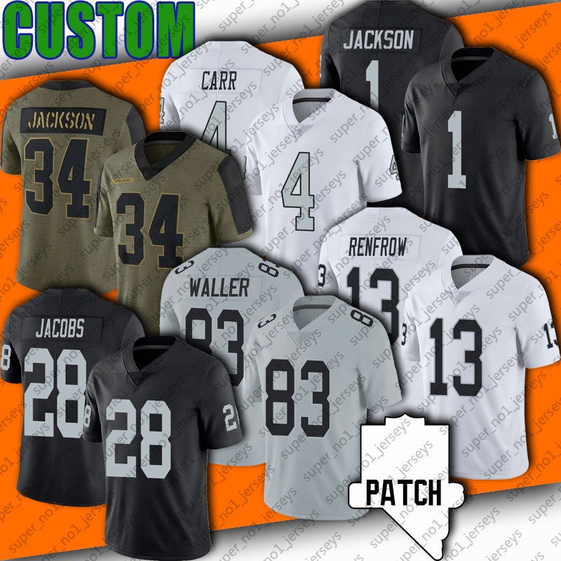83 Darren Waller 28 Josh Jacobs Football Jersey 13 Hunter Renfrow Charles Woodson Derek Carr Jerseys Maxx Crosby Bo Jackson DeSean Jackson Carl Nassib Ken Stabler, Woman custom jersey (txz)
83 Darren Waller 28 Josh Jacobs Football Jersey 13 Hunter Renfrow Charles Woodson Derek Carr Jerseys Maxx Crosby Bo Jackson DeSean Jackson Carl Nassib Ken Stabler, Woman custom jersey (txz)