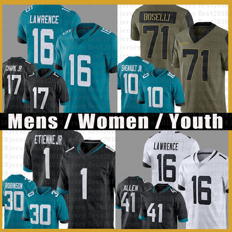 16 Trevor Lawrence D.J. Chark JR Football Jersey Travis Etienne Rayshawn Jenkins Jack 30 Robinson Laviska 10 Shenault Jr. CJ Henderson Mark Brunell Tony Boselli Smith, Women size s-xxl(mzh)
16 Trevor Lawrence D.J. Chark JR Football Jersey Travis Etienne Rayshawn Jenkins Jack 30 Robinson Laviska 10 Shenault Jr. CJ Henderson Mark Brunell Tony Boselli Smith, Women size s-xxl(mzh)