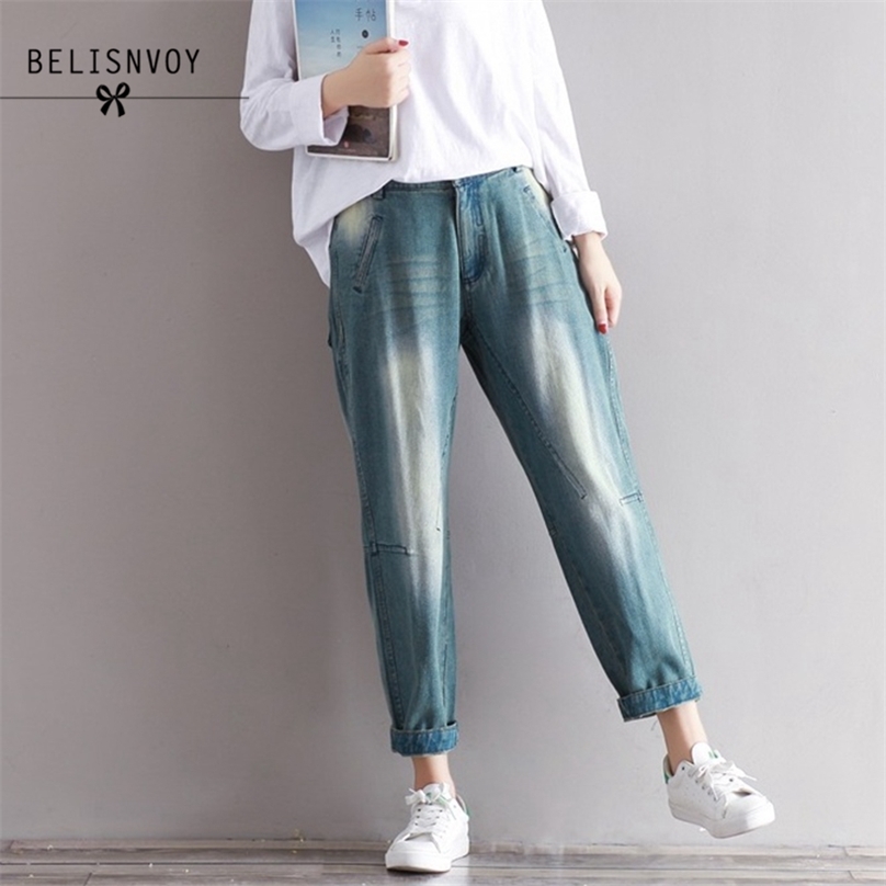 Autumn Women Casual Mori Girl Literary Harem Pants Loose Fashion Solid Patchwork Denim Cotton Trouser Plus Size 210520, Blue
Autumn Women Casual Mori Girl Literary Harem Pants Loose Fashion Solid Patchwork Denim Cotton Trouser Plus Size 210520, Blue