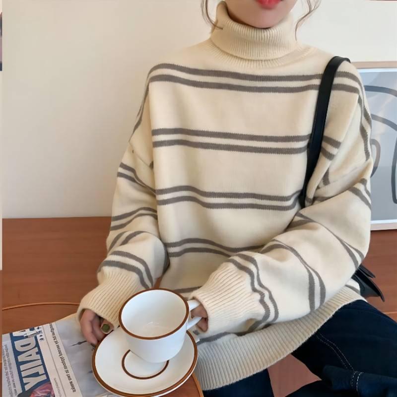 Women's Sweaters CGC 2021 Turtleneck Women Sweater Casual Thicken Warm Knitted Long Sleeve Jumper Female Autumn Winter Loose Pullover, White;black
Women's Sweaters CGC 2021 Turtleneck Women Sweater Casual Thicken Warm Knitted Long Sleeve Jumper Female Autumn Winter Loose Pullover, White;black