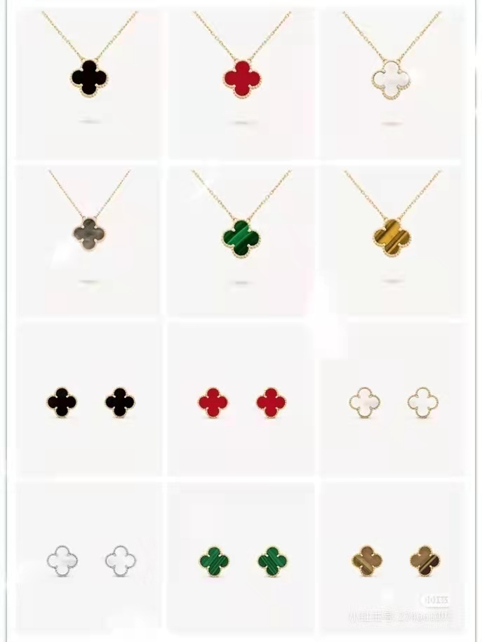 Four-leaf clover necklace female rose gold classic fashion red and black agate pendant simple personality trend 18K, Silver
Four-leaf clover necklace female rose gold classic fashion red and black agate pendant simple personality trend 18K, Silver