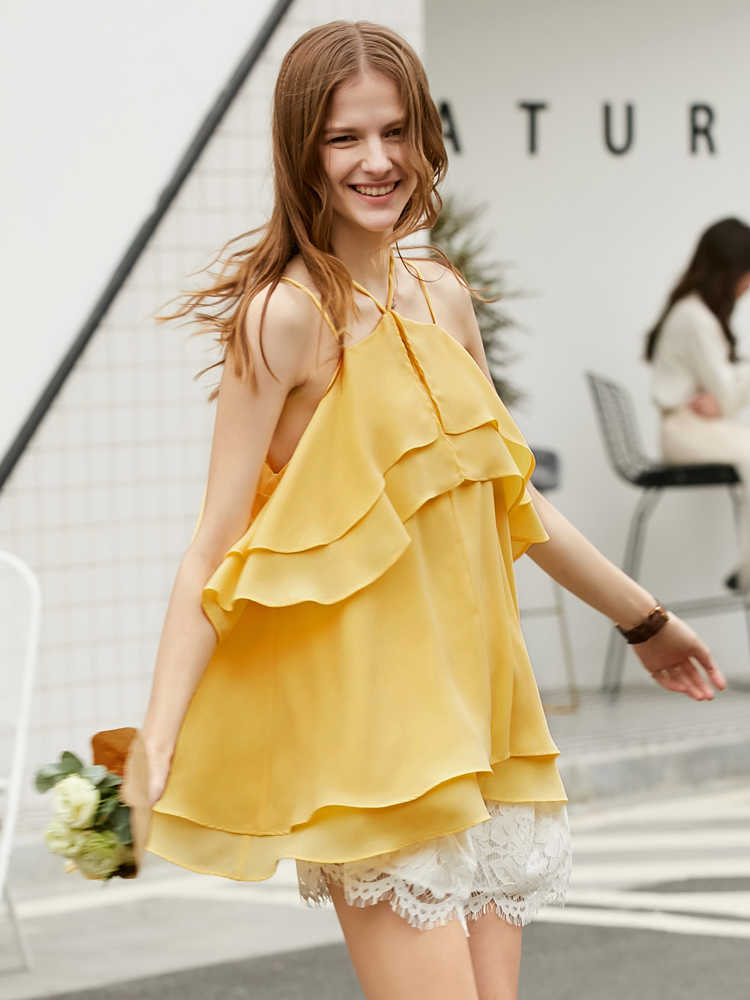 Minimalism Summer Women's Blouse Fashion Solid Ruff Sleeve Loose Womens's Shirt Streetwear Tops 11940153 210527