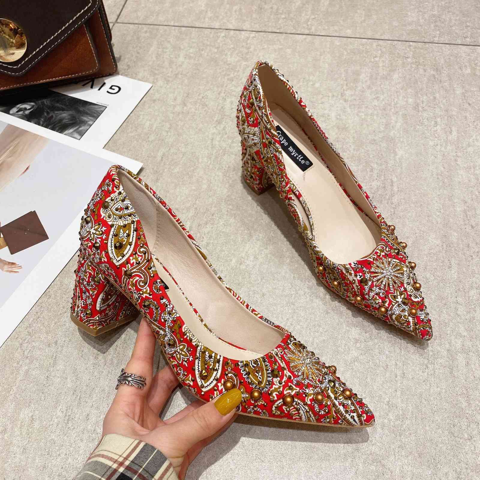 thick Dress Shoes shoes women's heeled Xiuhe Chinese toast bride winter high 76- 2YEZ, 1# shoe box
thick Dress Shoes shoes women's heeled Xiuhe Chinese toast bride winter high 76- 2YEZ, 1# shoe box
