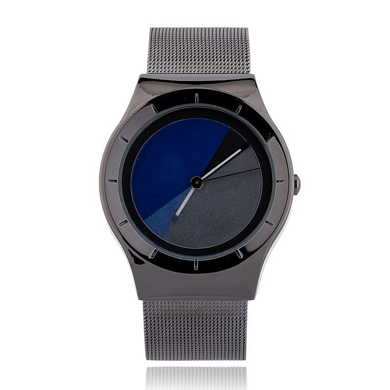 Wristwatches Fashion Concept Mesh Strap Female Korean Version Creative Disco Colorful Technology Student Couple Watch, Gold 
Wristwatches Fashion Concept Mesh Strap Female Korean Version Creative Disco Colorful Technology Student Couple Watch, Gold