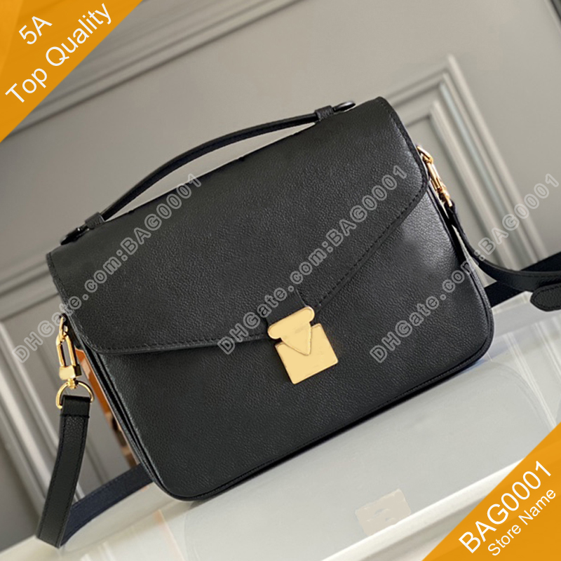 5A Top Quality Message Bag Women Fashion Sweet Leather Hand Shoulderbag Crossbody With Box B093 (41487 44071 -) BAG0001, Black&white 45773