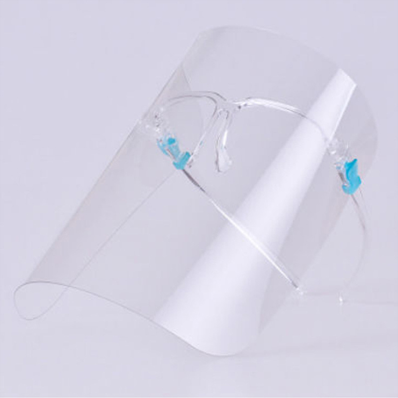 Shield With Glasses Frame Anti-fog Isolation Masks 360 Degree Protection Anti-Splash Anti-Oil Reusable Face Mask Free shipping