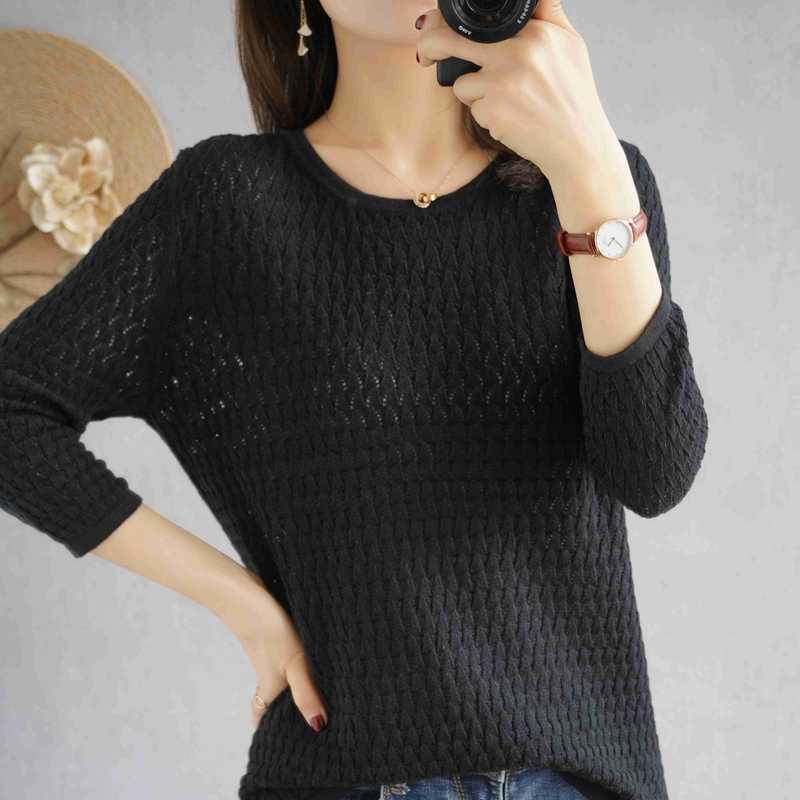 Women's O-neck cashmere sweater pullovers Autumn and winter women's sweaters Sweaters 211011Z