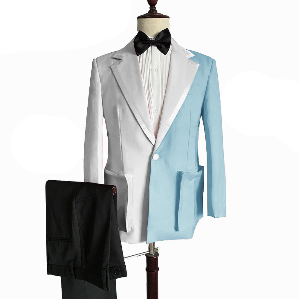 Three-Pieces Men Suits Business Casual Color Matching Fashion Slim Fit Groom Party Coat Wedding Dress Men's Suit Tailored Work Wear