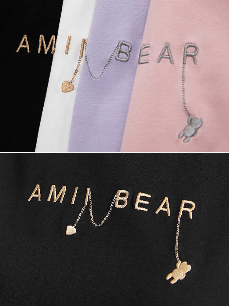 Minimalism Summer Fashion Tshirt For Women Streetwear Letter Printed Oneck Loose Women's Tops 12120263 210527