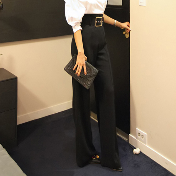 Spring Women Two Piece Set White Irregular Work Shirt Tops+High Waist Long Pant Female Wear Office Lady Business Suits 210519