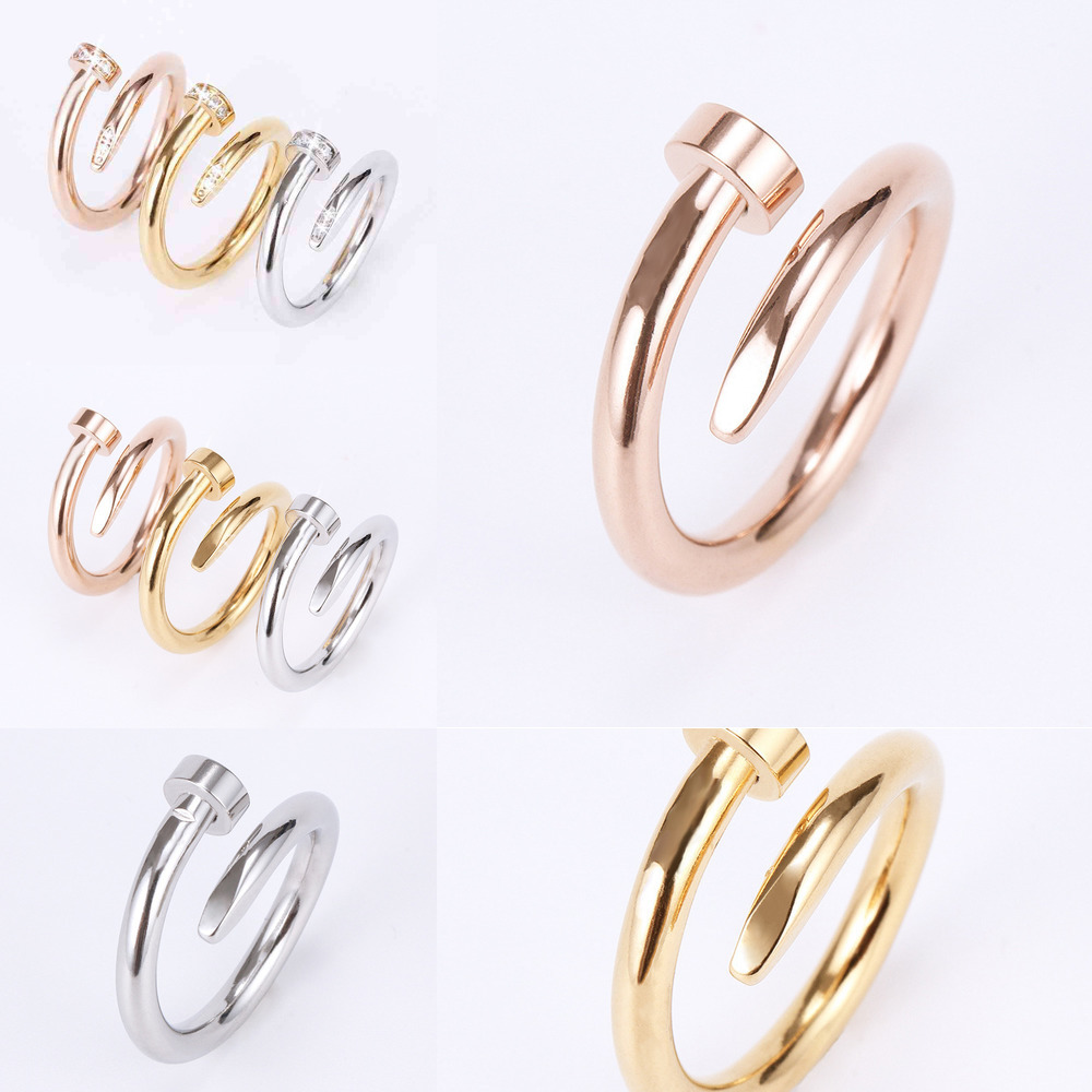 women's Jewelry titanium steel single nail ring European and American fashion street hip hop casual couple Classic gold Silver Rose optional
women's Jewelry titanium steel single nail ring European and American fashion street hip hop casual couple Classic gold Silver Rose optional