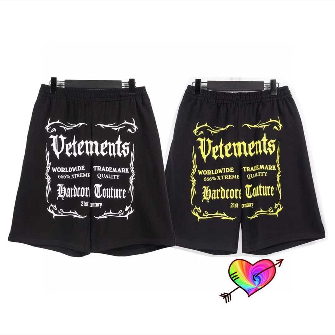 Black VETEMENTS Worldwide Shorts 2021SS Men Women 1:1 High Quality Gothic Print Vetements Shorts Terry Cotton VTM Breeches X0726, White;black
Black VETEMENTS Worldwide Shorts 2021SS Men Women 1:1 High Quality Gothic Print Vetements Shorts Terry Cotton VTM Breeches X0726, White;black